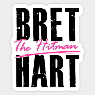 Bret Hart Fearless Man Sticker